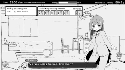 Living With Sister Monochrome Fantasy Game Screenshot 4