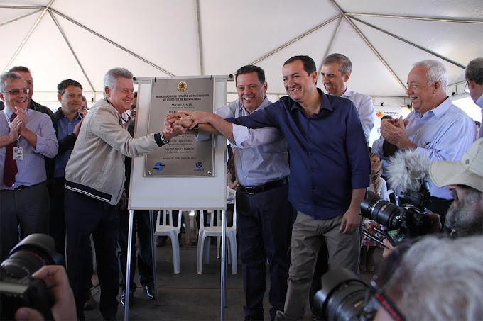 Solenidade marca a inauguração do Sistema de Esgotamento Sanitário de Águas Lindas