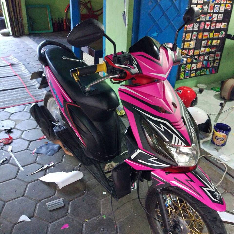 PURNAMA STICKER Decal Honda Beat Karbu Pink