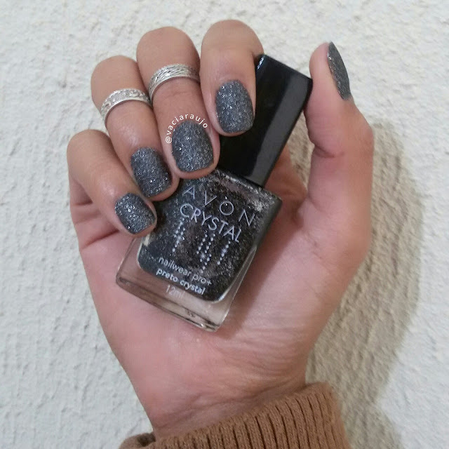 Esmalte Preto Crystal 