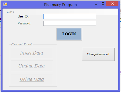 Pharmacy Project Main Form