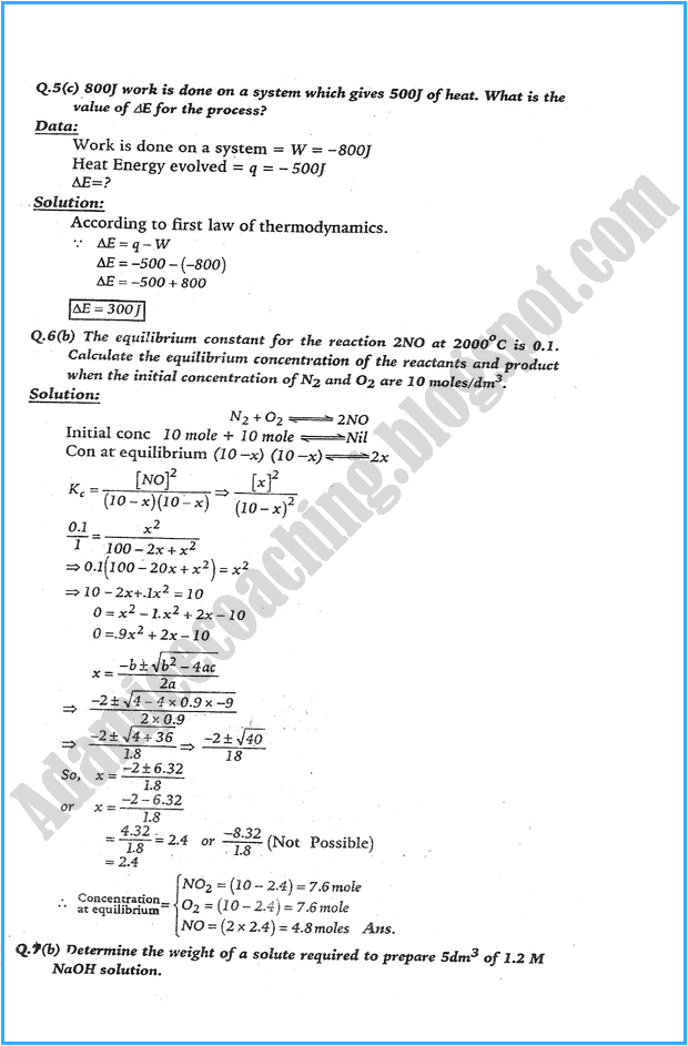 xi-chemistry-numericals-solve-past-year-paper-2006