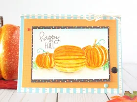 Sunny Studio Stamps: Pretty Pumpkins card by Lisa