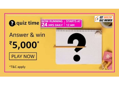 Amazon Quiz Answers Today 25 July 2021 Win 5000 | Amazon Quiz Answers  