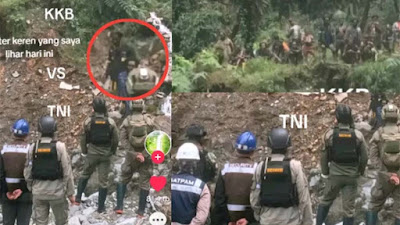 Viral! Momen Berani Diduga TNI Polri Negosiasi Tanpa Senjata dengan KKB di Papua, Warganet: Mentalnya Bukan Kaleng Kaleng