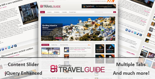 TravelGuide HTML Template - Creative Site Templates