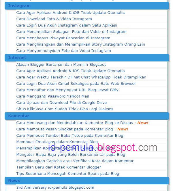 Cara Membuat Sitemap Versi Terbaru pada Blog