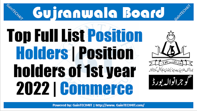 Full List of Position Holders Commerce Group 11th 1st Annual 2022 BISEGRW