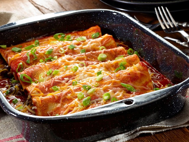 Veg. Enchiladas - Mexican Recipe