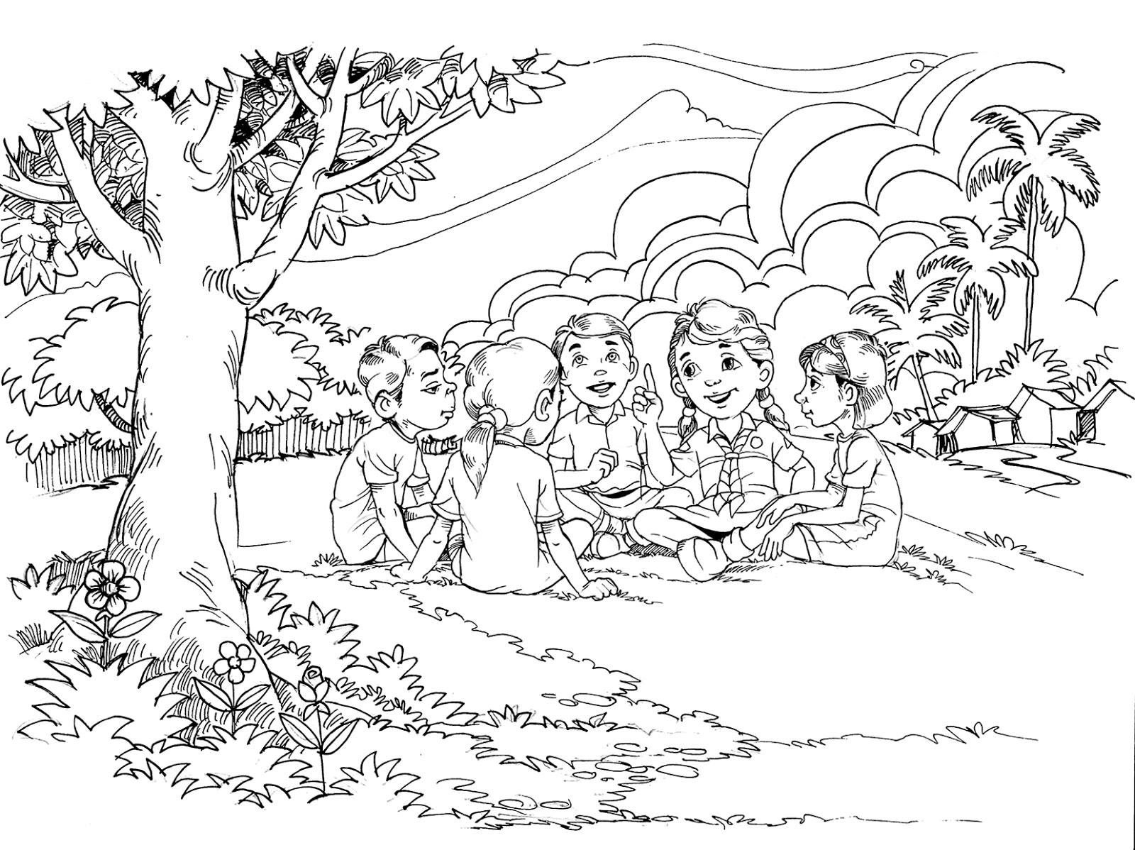 Jatmika Sketch Drawing Menggambar Ilustrasi Buku Anak