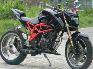 Modifikasi byson  sederhana street fighter fi touring  full 