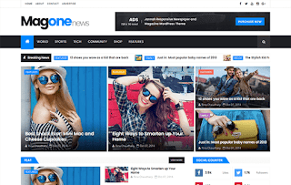 MagOne News Blogger Template