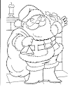 Christmas Coloring Pages for Kids - Santa Claus