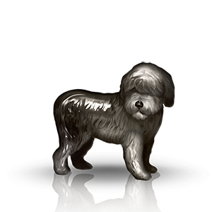 Sheepdog Statue Charm