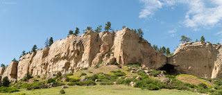 Outcrop on the other side of the park with Ghost Cave