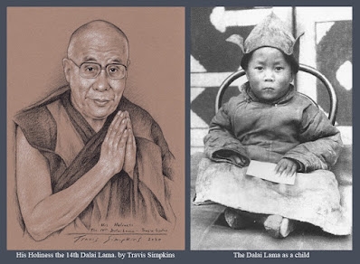 His Holiness the Dalai Lama. Tenzin Gyatso. Tibetan Buddhism. by Travis Simpkins
