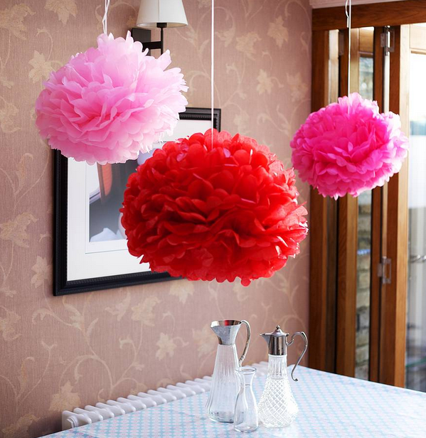 Ideas para Decorar Interiores con Pompones by artesydisenos.blogspot.com