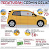 PERATURAN CERMIN GELAP KERETA