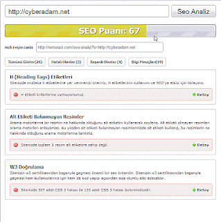 Seo Analiz Önce
