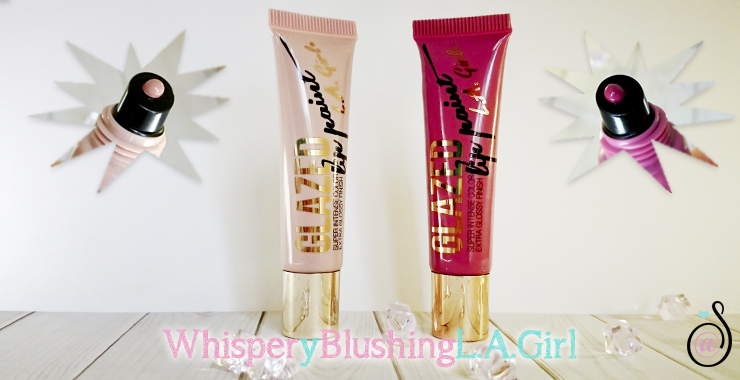 LA Girl glazed lip paint whisper blushing