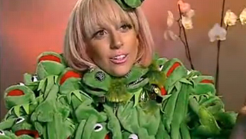 lady gaga outfits kermit. Weird and Outrageous Lady Gaga