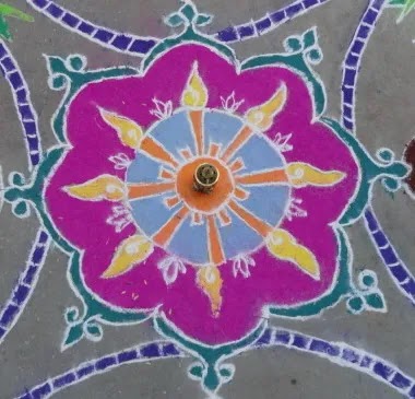 Simple and easy Rangoli Designs for home