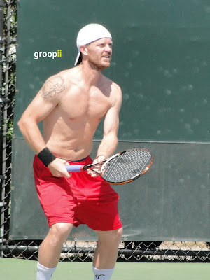 Alex Bogomolov Jr. Shirtless at Miami Open 2011