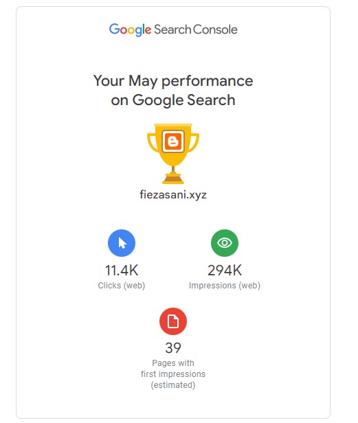 perfomance blog, google search console