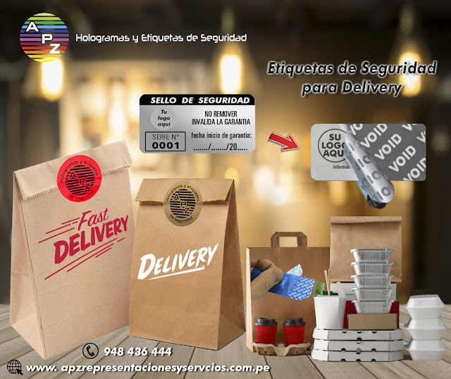 ETIQUETAS DE SEGURIDAD PARA DELIVERY