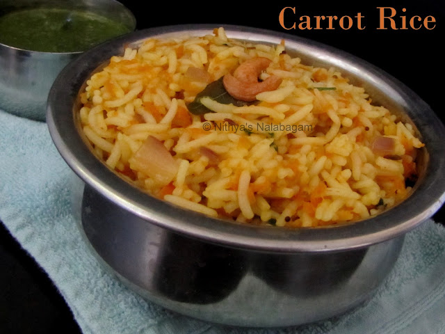 Carrot Rice | Carrot Sadam