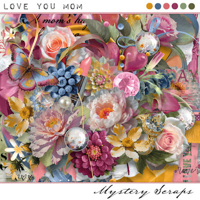 Digital Scrapbooking Kit Love You Mom by Mystery Scraps