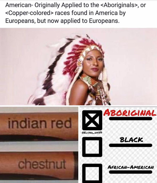 copper colored indigenous indian red