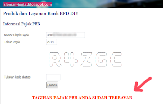 Mengecek tagihan pbb online jogja