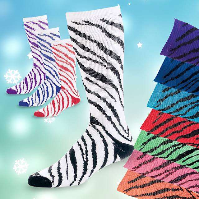 Zebra Stripe Knee Socks | CH6120