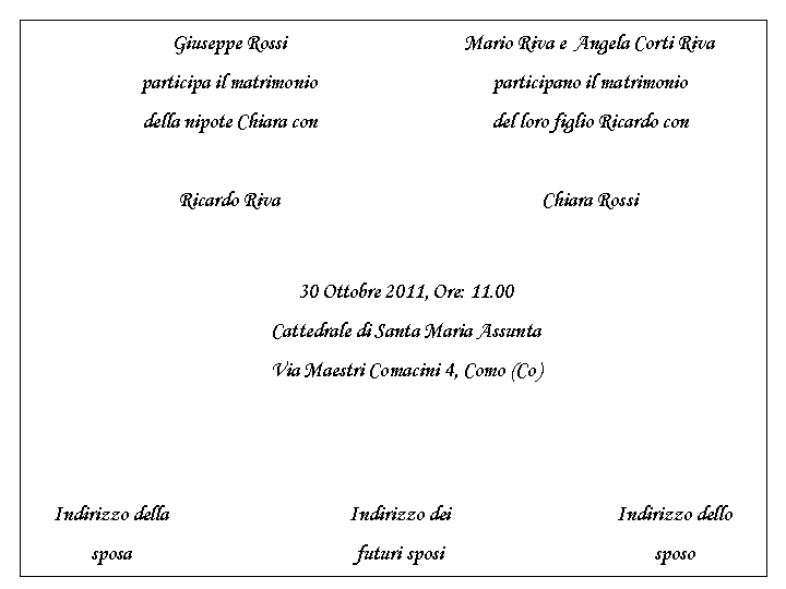annunci matrimonio
