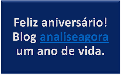 Feliz aniversário! Blog analiseagora um ano de vida.