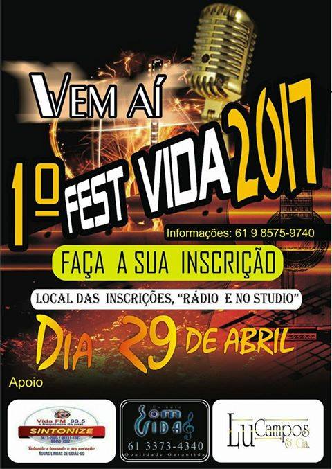 Vem ai o Fest Vida 2017 