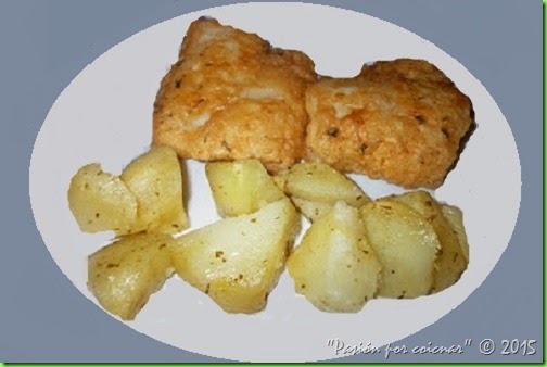 MERLUZA A LA ROMANA CON PATATAS