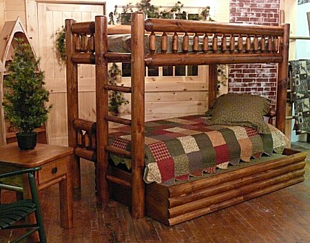 log loft bed