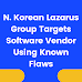 N. Korean Lazarus Group Targets Software Vendor Using Known Flaws