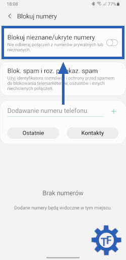 Jak zablokować numer prywatny?