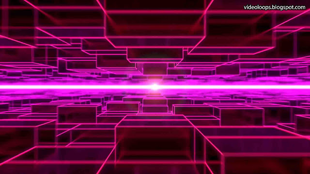 VJ Loop 17 - Horizontal Solid Blocks & Neons