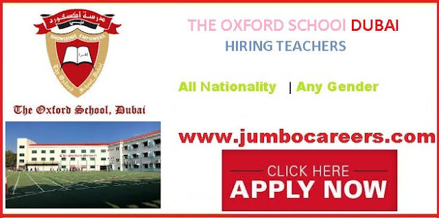 The Oxford School Dubai Latest Teacher Job Openings