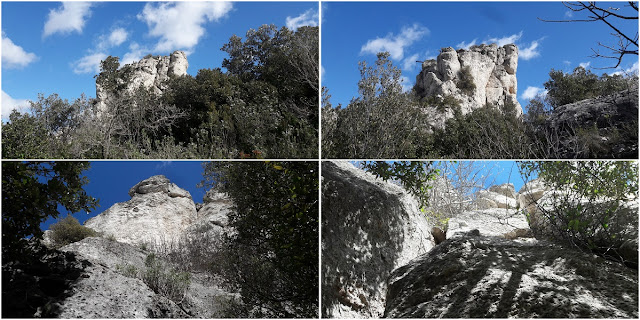 GR-7 MONT-RAL A LA RIBA, Castell d'en Dalmau a la zona del Roquer de Pasqual al terme municipal de La Riba (Alt Camp)