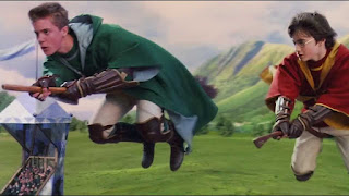 Players engage in an exciting game of Quidditch