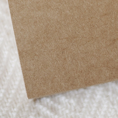 kraft paper : material for art recommendation paper