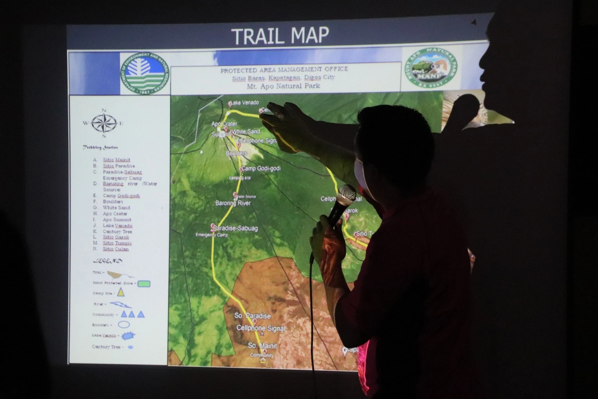 Mt. Apo Natural Park Trail Map