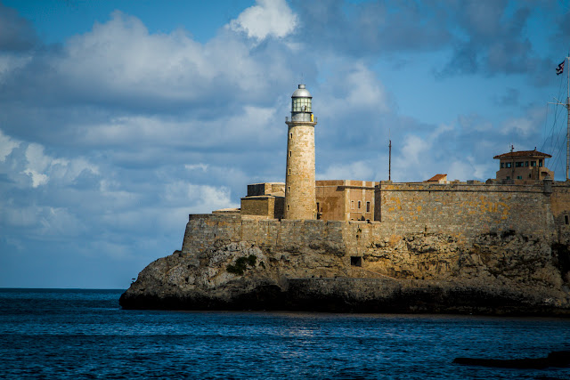 lighthouse Havana view from the Malecon, Havana, Cuba