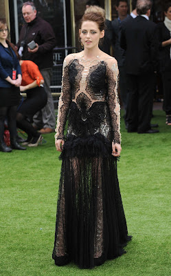 Kristen Stewart transparent black dress