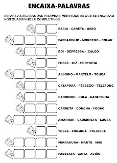 ATIVIDADES DE PORTUGUÊS PARA 3° ANO GRAMÁTICA INFANTIL